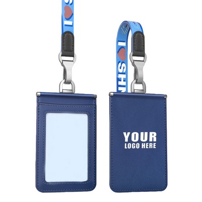 Employee ID Card Holder, Genuine Leather