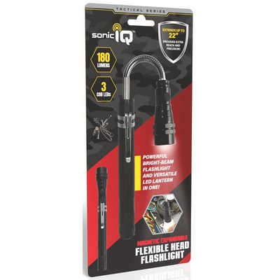 Magnetic Expandable Flexible Head Flashlight