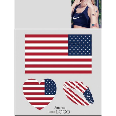 2026 World Cup Water Transfer Flag Face & Body Tattoos