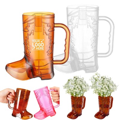 Plastic Cowboy Boot Mug with Handle