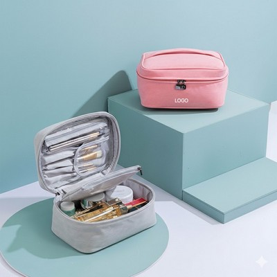 2-in-1 High-Aesthetic Makeup Bag Minimalist Large Capacity Toiletry Set Detachable