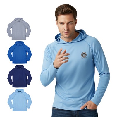 Unisex UPF 50+ Sunproof Fishing Shirt Hoodie