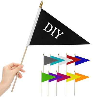 Customizable Solid Color Pennant Flags