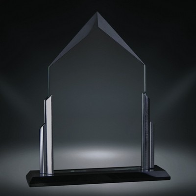 Rivera Diamond Glass Award, 8 1/2"H