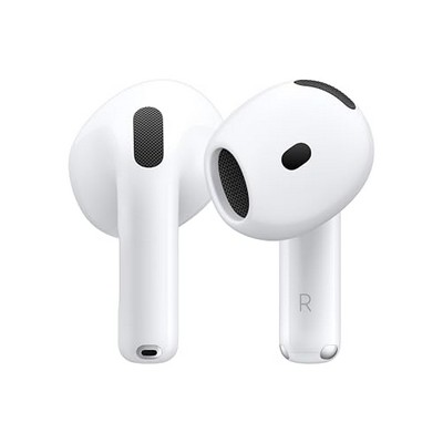 Apple AirPods 4 Wireless Earbuds, Bluetooth Headphones, Personalized Spatial Audio, Sweat and Wat...