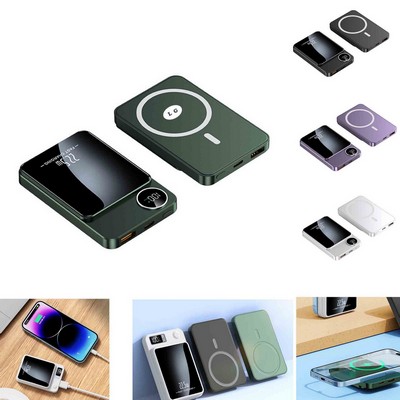 MOQ10 5000mAh Magnetic Wireless Power Bank
