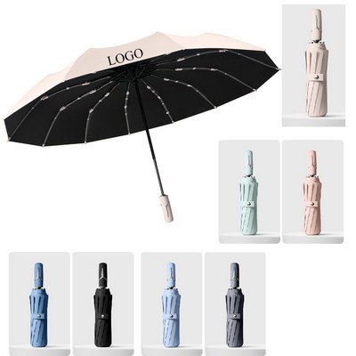 12 bones Automatic Folding Umbrella