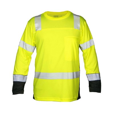 Kishigo Unisex Premium Black Series® Cool Touch Class 3 Long Sleeve T-Shirt - 9177