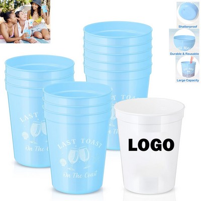 16 Oz Frosted Shatterproof Plastic Cup