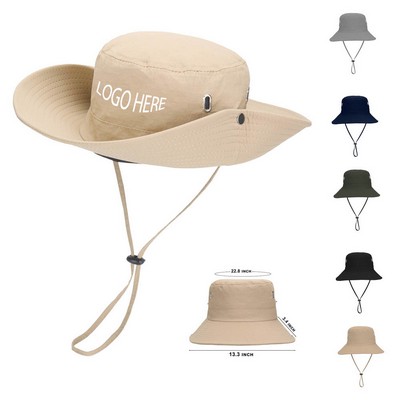 Cowboy Waterproof Wide Brim Sun Bucket Hat