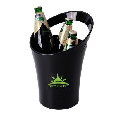 3.2L Slant-Top Champagne Bucket - Single Handle Beer Chiller