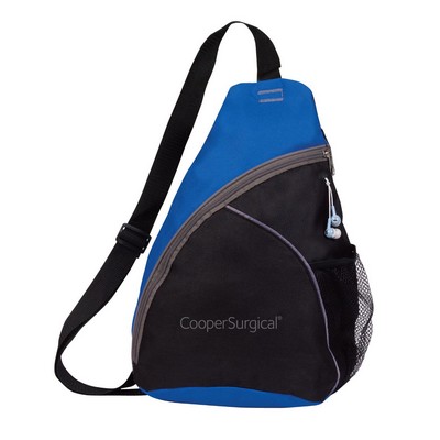 600D Polyester Zipper Sling Bag