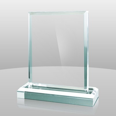 Vertical Mount Jade Green Rectangular Award II (7"x5"x2")