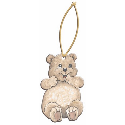 Bear Cub Ornament w/ Clear Mirrored Back (4 Square Inch)