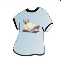 Balinese Cat T-Shirt Mighty Mini Magnet