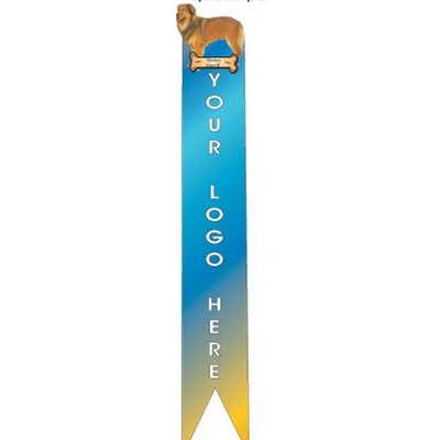 Tibetan Mastiff Dog Bookmark w/ Black Back