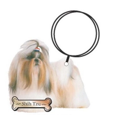 Shih Tzu Dog Keychain w/Mirrored Back (8 Square Inch)