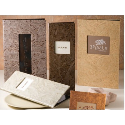 Paisley Single Panel 1 View Menu Cover (4 1/4"x14" Insert)