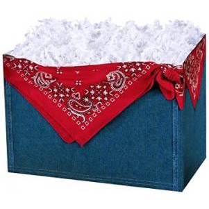 Large Denim Gift Basket Box
