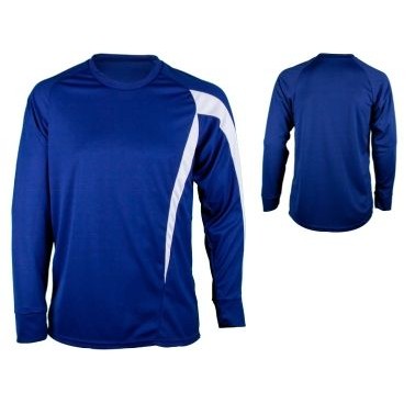 Youth Cool Mesh Long Sleeve Soccer Jersey Shirt w/ Contrasting Front Panel