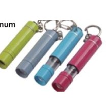 2 5/8"x5/8" Aluminum LED Keychain Flashlight