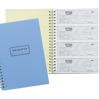 Receipt Form 2 Part Books (7.625"x 11")