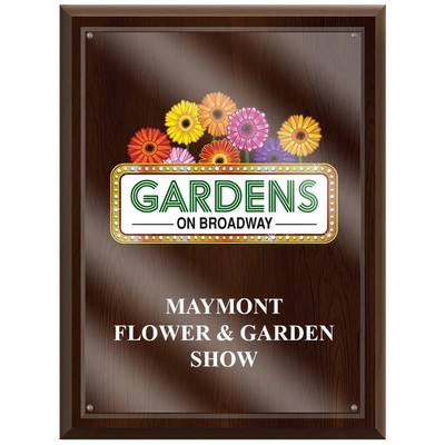 Cherry Plaque w/Acrylic Overlay (9"x12")