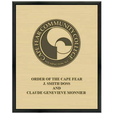 Black Plaque w/Engraved Plate (12"x15")