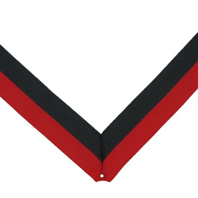 RP Series V-Neck Red & Black Ribbon w/Eyelet