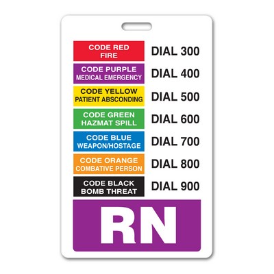 Full Color Badge Backer (2.5" x 4")