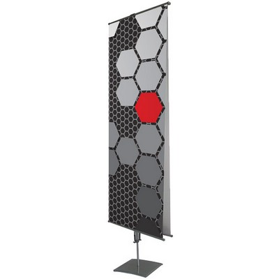 Classic Banner Stand - Double Sided w/ 23.5" x 63" Graphic