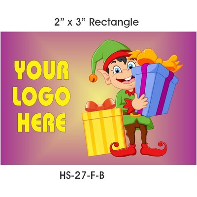 Elf Badge/Button (2"x3" Rectangle)