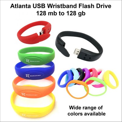 Atlanta USB Wristband - 16GB Memory