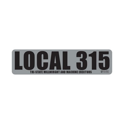 Rectangle Sticker | Round Corners | 1" x 4" | White Static | Static Back | Screen