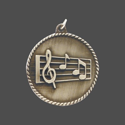 Gold Music High Relief Medal (2")