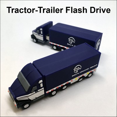 Tractor-Trailer Flash Drive - 256 MB Memory