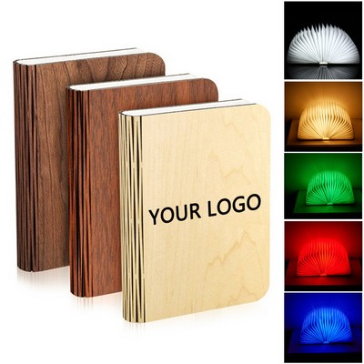Rechargeable Foldable Book-Shaped LED Lamp Home Décor Light