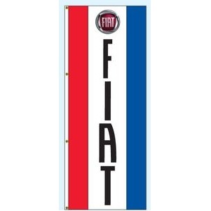 Double Faced Free Flying Drape Flags (Center Panel - Fiat®) (3' x 8')