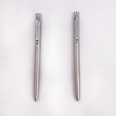 Metal Ballpoint Pen With Metal Screw Cap