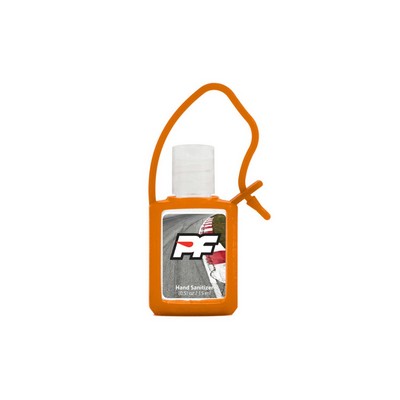 Hand Sanitizer Gel with Silicone Holder, 0.5 Oz. - Ocean