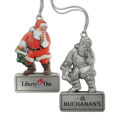 Retail Design Ornament - Santa (Full Size Pewter)