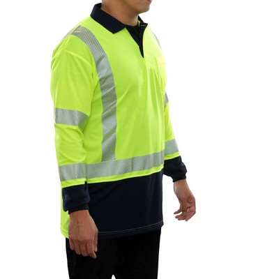 Reflective Apparel™ Long Sleeve Polo Shirt -3M™ Scotchlite™