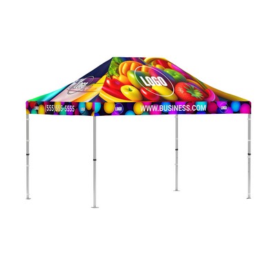 Pop up tent 10x15 printed canopy 500D