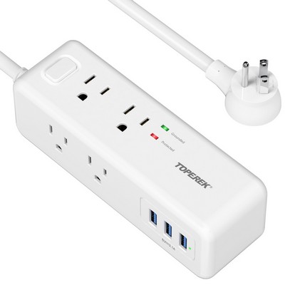Power Strip with 6.6' Extension Cord