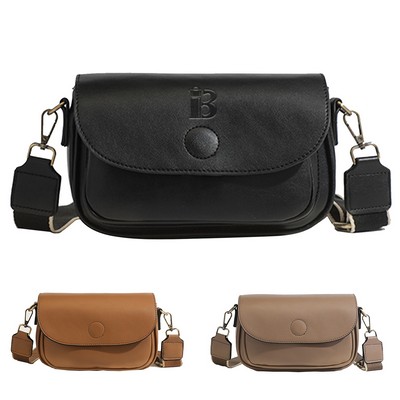 PU Leather Compact Cross-Body Bag for Women