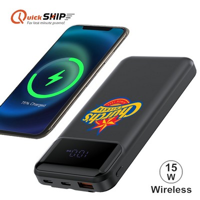 Santa Ana Wireless Power Bank PD 15W with Custom Imprint