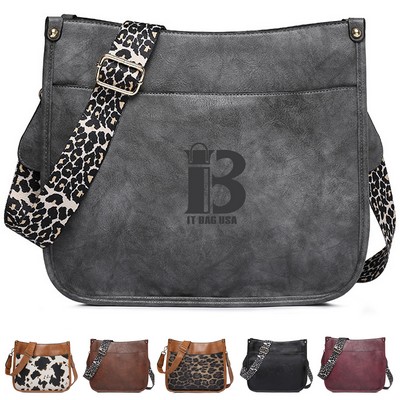 PU Leather Messenger Bag
