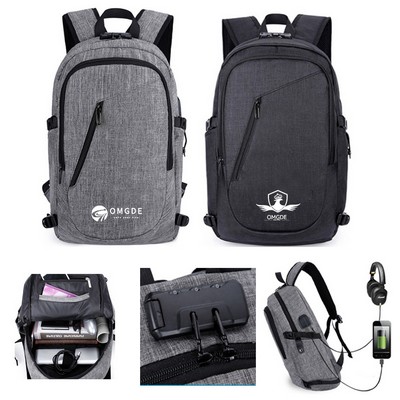 Anti - Theft Laptop Backpack