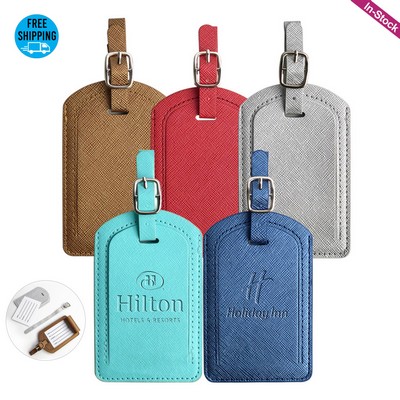 Premium PU Leather Luggage Bag Case Tags