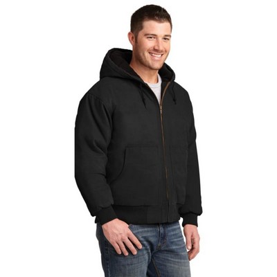 CornerStone Washed Duck Cloth Insulated Hooded Work Jacket